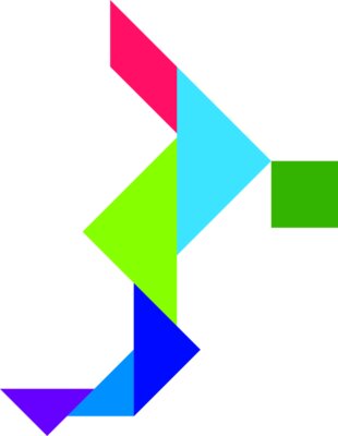 Tangram shape people 49