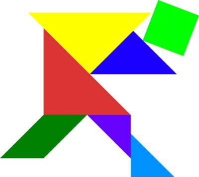 Tangram shape people 18