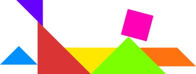 Tangram shape people 34