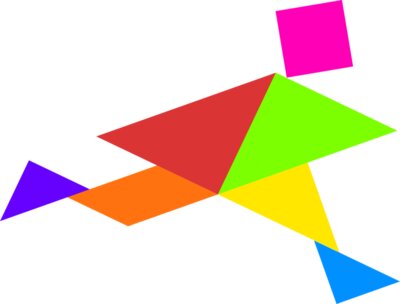Tangram shape people 29