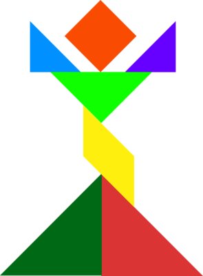 Tangram shape people 41