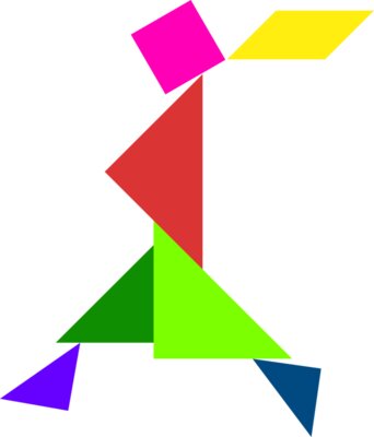Tangram shape people 66