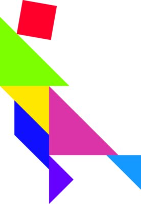 Tangram shape people 42