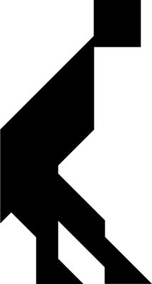Tangram shape people 48 b