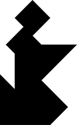 Tangram shape people 44 b