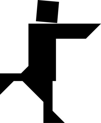 Tangram shape people 47 b