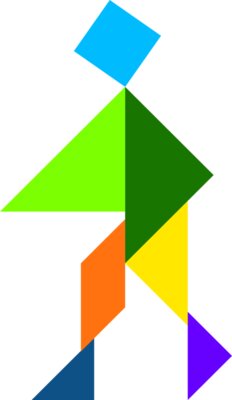 Tangram shape people 59