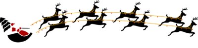 santa and rheindeers  2 