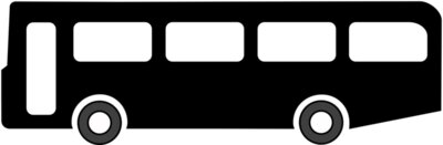 Anonymous Bus symbol black