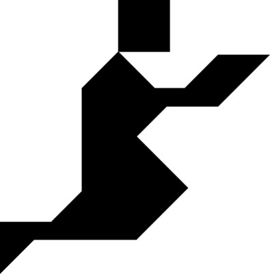 Tangram shape people 51 b