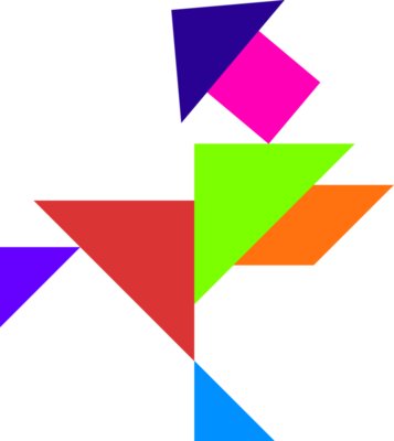 Tangram shape people 17