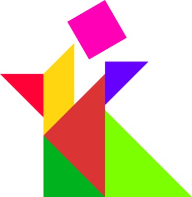 Tangram shape people 67