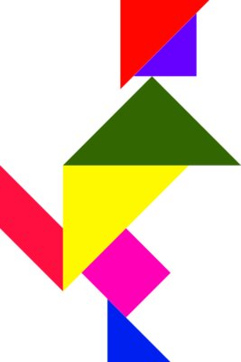 Tangram shape people 40