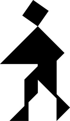 Tangram shape people 59 b