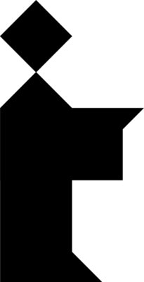 Tangram shape people 71 b