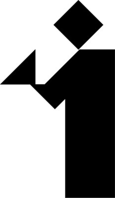 Tangram shape people 36 b