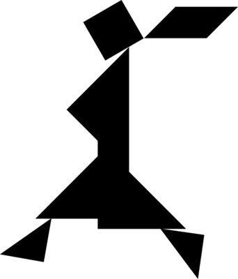 Tangram shape people 66 b