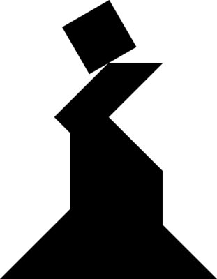 Tangram shape people 70 b