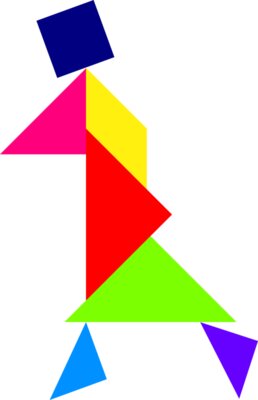 Tangram shape people 16