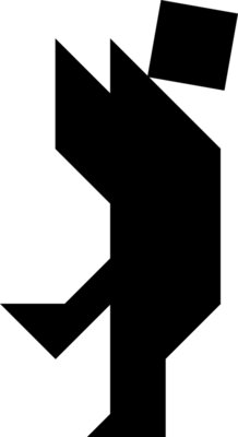 Tangram shape people 24 b