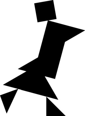 Tangram shape people 25 b