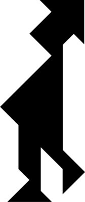 Tangram shape people 55 b