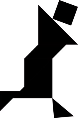 Tangram shape people 63 b