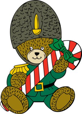 johnny automatic Christmas guard bear