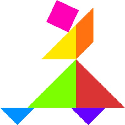 Tangram shape people 21