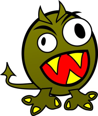 molumen small funny angry monster