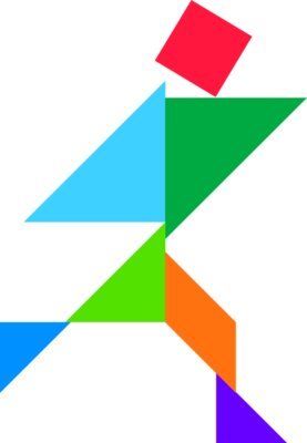 Tangram shape people 77