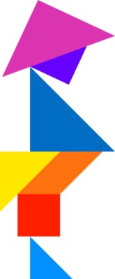 Tangram shape people 64