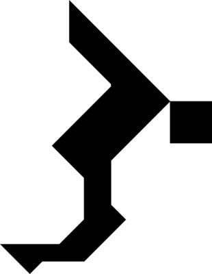 Tangram shape people 49 b