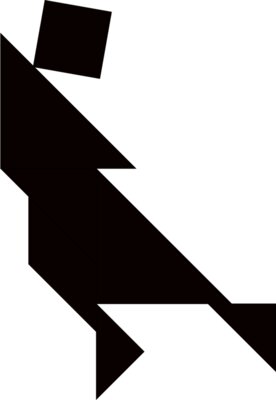 Tangram shape people 42 b