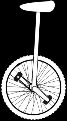 unicycle line art