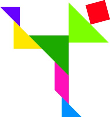 Tangram shape people 35