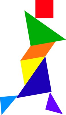 Tangram shape people 76