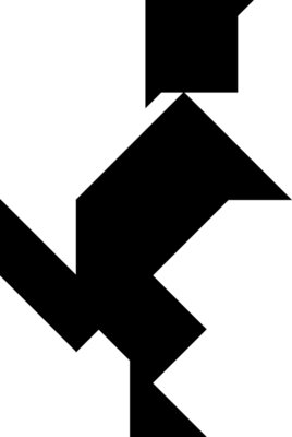 Tangram shape people 40 b